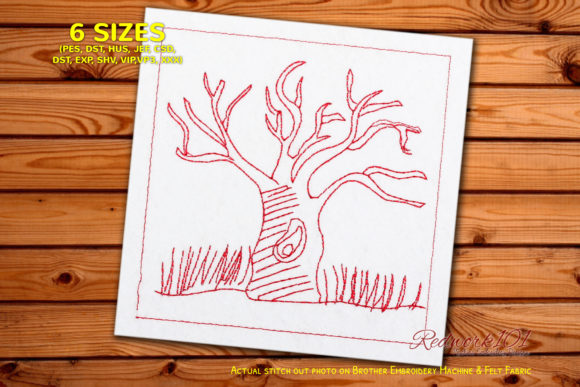 Bare Tree Standing Design: A Holiday Embroidery Review