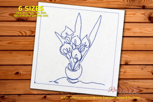 Bouquet of Calla Lilies Redwork: A Designerβs Review