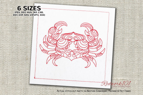 Cancer Crab Redwork: A Craft Fair Review