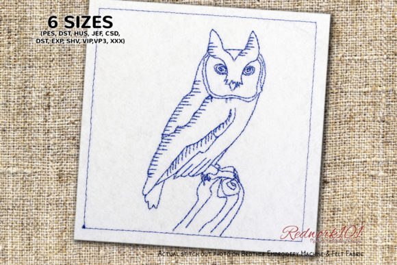 Owl Redwork Review for Boutique Apparel