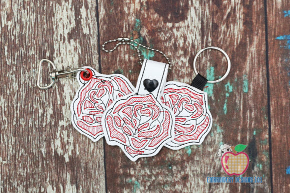 Red Rose ITH Keyfob: A Designerβs Craft Fair Review
