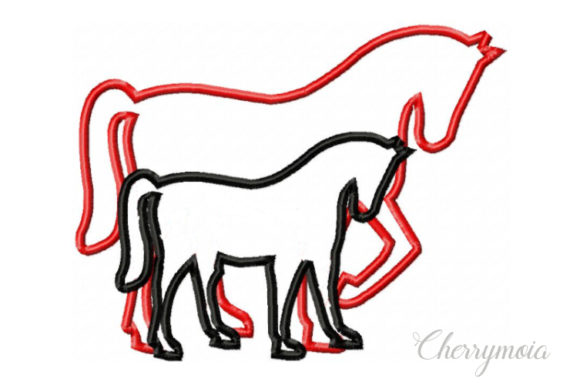 Review: Applique Mom and Baby Horse for Holiday Gifts