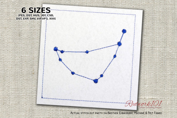 Review: Capricorn Zodiac Redwork for Boutique Apparel