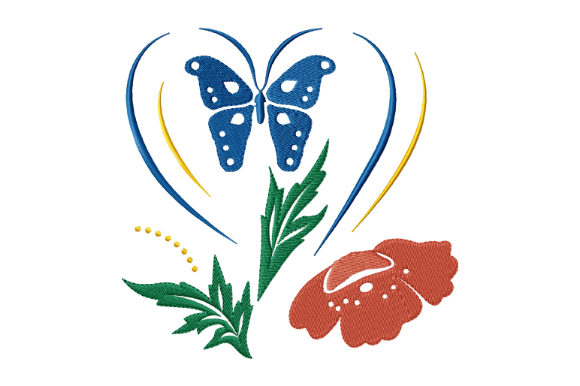 Review: Red Poppy, Blue Butterfly, Heart Design