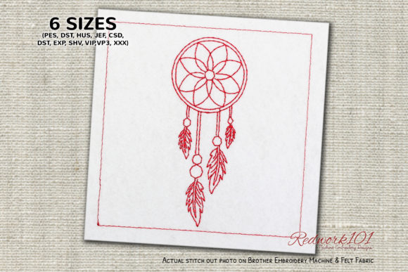 Reviewing Dream Catcher Symbol Redwork for Holiday Sales