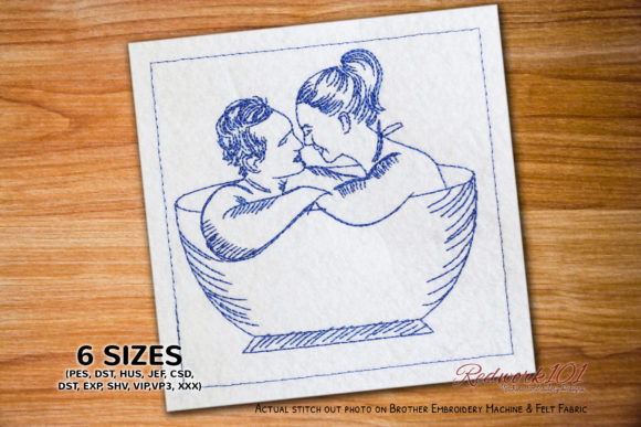 Reviewing the Couple in Bathtub Lineart Design