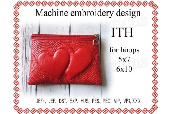 Reviewing the Hearts Zip Bag in the Hoop Design